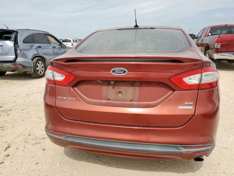 3FA6P0HD8ER149315 - 2014 FORD FUSION SE RED photo 6