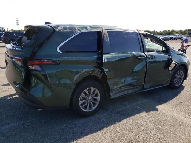5TDKRKEC8PS145601 - 2023 TOYOTA SIENNA LE GREEN photo 3