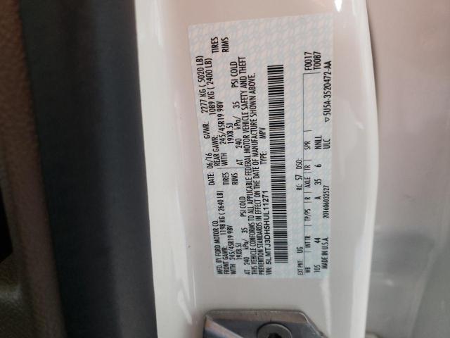 5LMTJ3DH5HUL11271 - 2017 LINCOLN MKC RESERVE WHITE photo 13