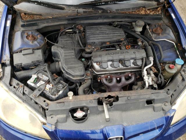 1HGES16335L008270 - 2005 HONDA CIVIC DX VP Mavi foto 11