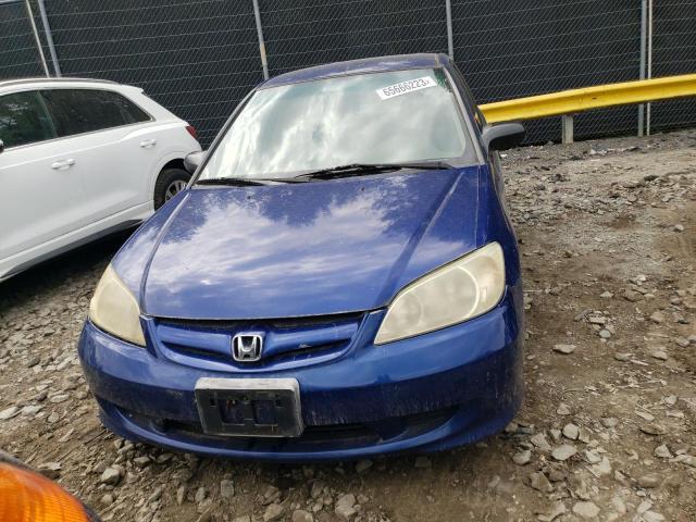 1HGES16335L008270 - 2005 HONDA CIVIC DX VP Mavi foto 5