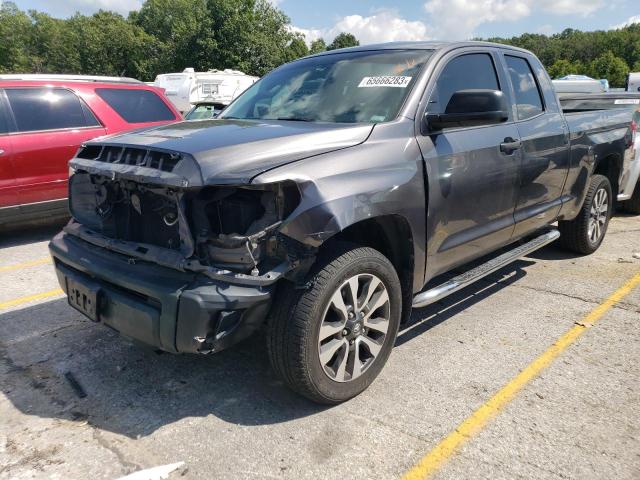 5TFUW5F14EX361145 - 2014 TOYOTA TUNDRA DOUBLE CAB SR/SR5 GRAY photo 1