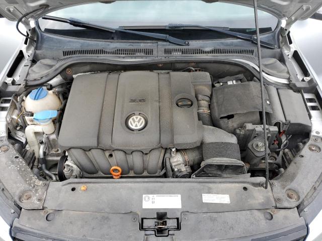 3VWDP7AJ5CM370758 - 2012 VOLKSWAGEN JETTA SE SILVER photo 11