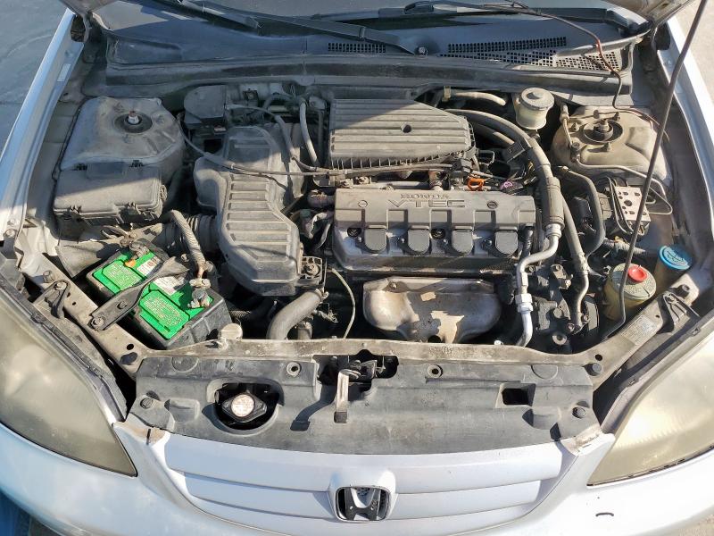 1HGES26712L075941 - 2002 HONDA CIVIC EX SILVER photo 11