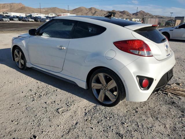 KMHTC6AE6DU174781 - 2013 HYUNDAI VELOSTER TURBO WHITE photo 2