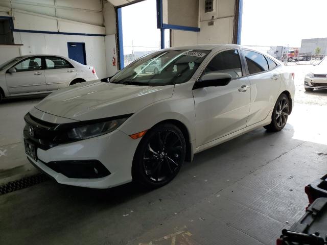 2HGFC2F83KH605107 - 2019 HONDA CIVIC SPORT WHITE photo 1