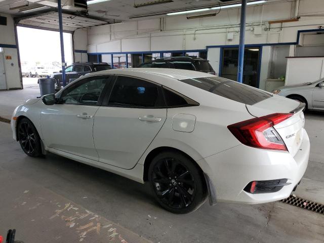 2HGFC2F83KH605107 - 2019 HONDA CIVIC SPORT WHITE photo 2