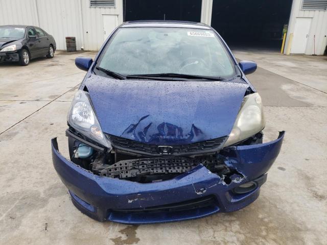 JHMGE8H52DC028755 - 2013 HONDA FIT SPORT BLUE photo 5