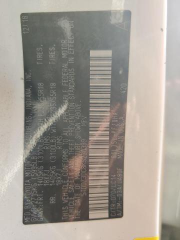 5TDDZ3DC8KS220399 - 2019 TOYOTA SIENNA XLE Weiß Foto 14