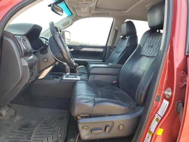 5TFGY5F16EX153890 - 2014 TOYOTA TUNDRA CREWMAX PLATINUM წითელი ფოტო 7