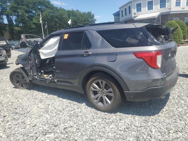 1FMSK8DH3MGC05855 - 2021 FORD EXPLORER XLT GRAY photo 2