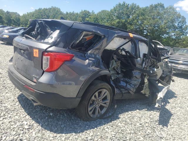 1FMSK8DH3MGC05855 - 2021 FORD EXPLORER XLT GRAY photo 3