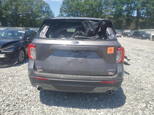 1FMSK8DH3MGC05855 - 2021 FORD EXPLORER XLT GRAY photo 6