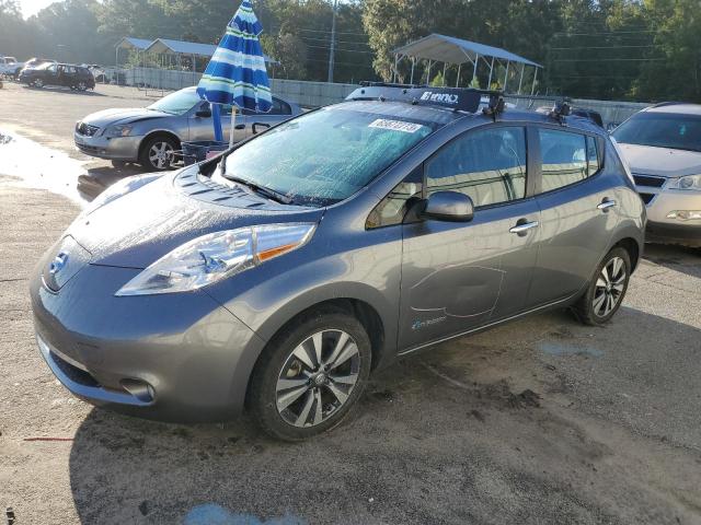 1N4AZ0CP6FC327311 - 2015 NISSAN LEAF S GRAY photo 1