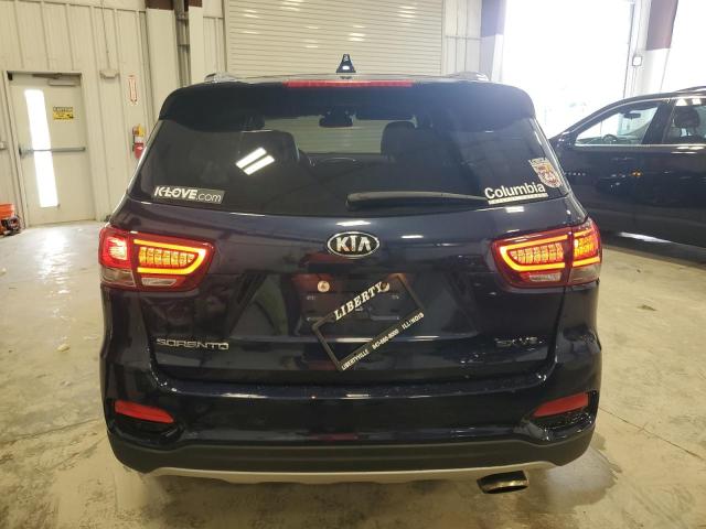 5XYPH4A5XKG455721 - 2019 KIA SORENTO EX BLUE photo 6