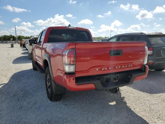 3TMDZ5BN9MM111663 - 2021 TOYOTA TACOMA DOUBLE CAB RED photo 3