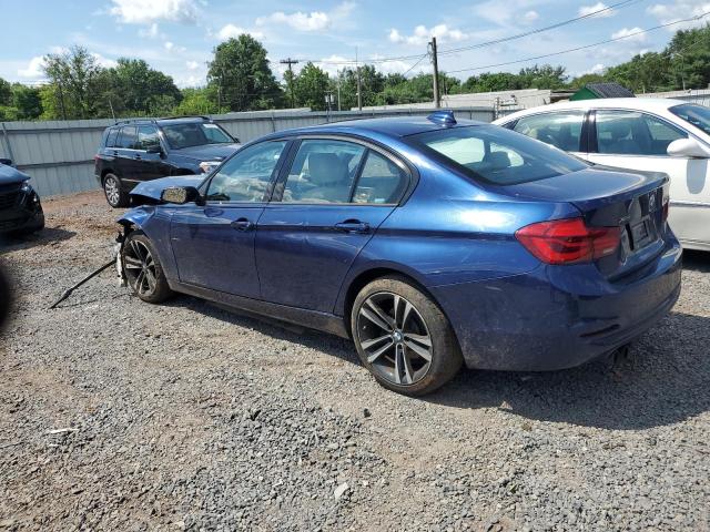 WBA8D9C54JA616005 - 2018 BMW 330 XI BLUE photo 2