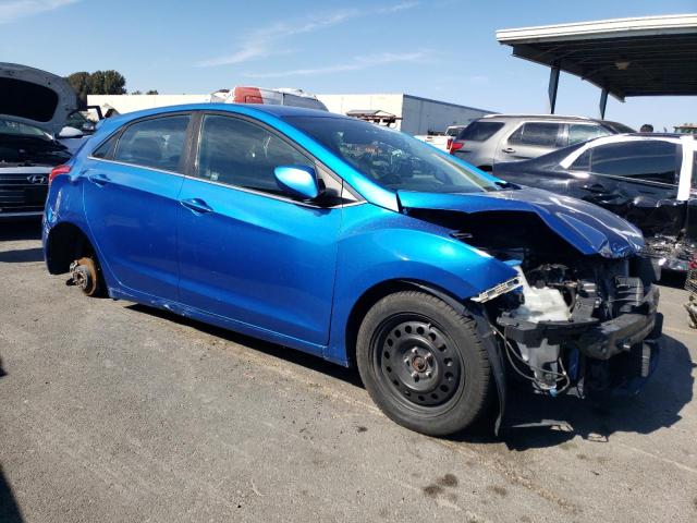 KMHD35LH3HU378241 - 2017 HYUNDAI ELANTRA GT BLUE photo 4