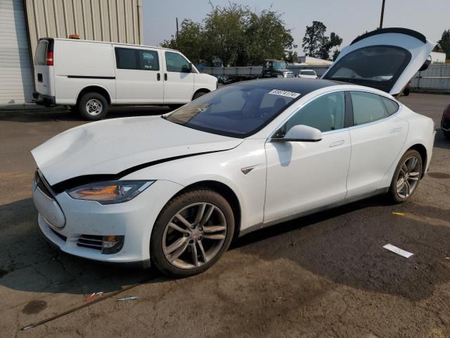 5YJSA1CN7DFP20227 - 2013 TESLA MODEL S WHITE photo 1