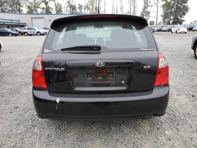 KNAFE161185010825 - 2008 KIA SPECTRA5 5 SX BLACK photo 6