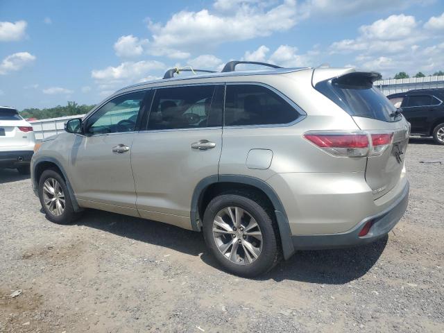 5TDJKRFH5ES032236 - 2014 TOYOTA HIGHLANDER XLE BEIGE photo 2