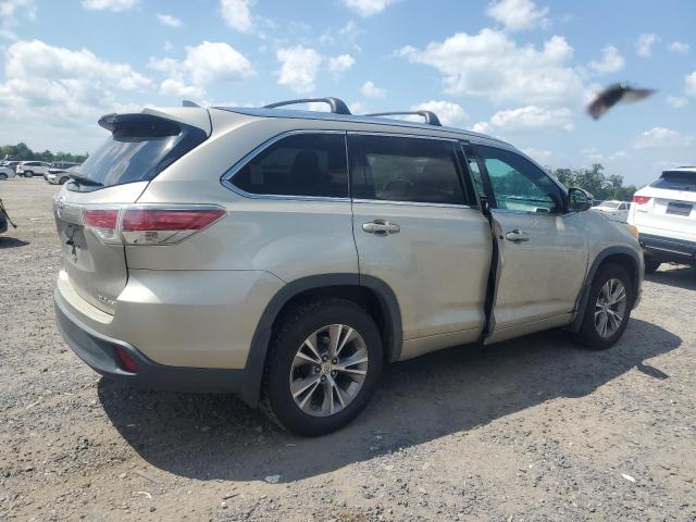 5TDJKRFH5ES032236 - 2014 TOYOTA HIGHLANDER XLE BEIGE photo 3