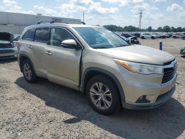 5TDJKRFH5ES032236 - 2014 TOYOTA HIGHLANDER XLE BEIGE photo 4