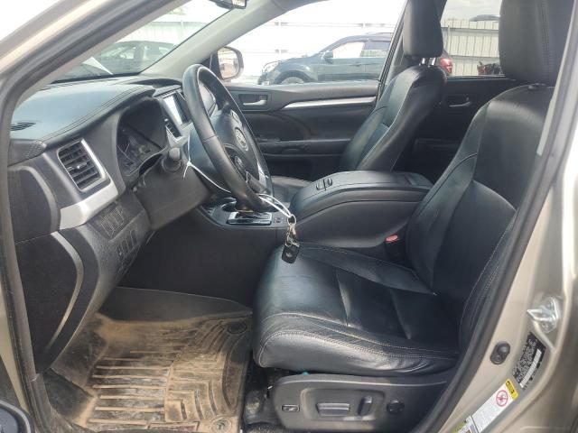 5TDJKRFH5ES032236 - 2014 TOYOTA HIGHLANDER XLE BEIGE photo 7