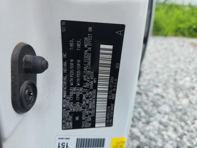 5TDDZ3DC8HS160360 - 2017 TOYOTA SIENNA XLE 白色 照片 13