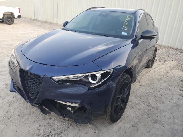 ZASPAJAN5M7C99694 - 2021 ALFA ROMEO STELVIO SPORT Blau Foto 1