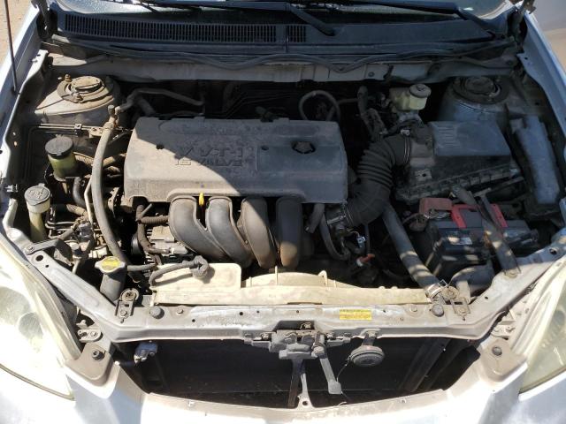 2T1KR30E35C473643 - 2005 TOYOTA COROLLA MA XR SILVER photo 11