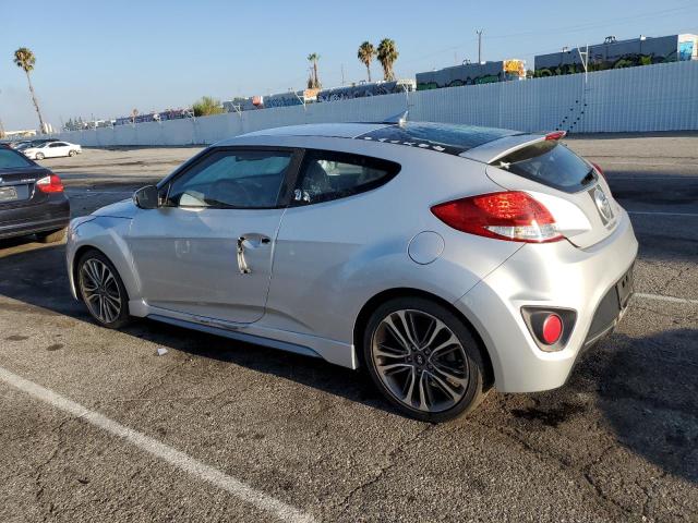 KMHTC6AE6GU289367 - 2016 HYUNDAI VELOSTER TURBO SILVER photo 2