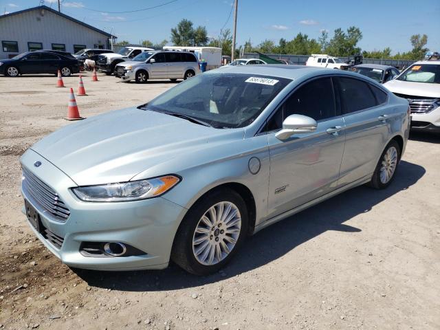 3FA6P0PU1ER350667 - 2014 FORD FUSION SE PHEV BLUE photo 1