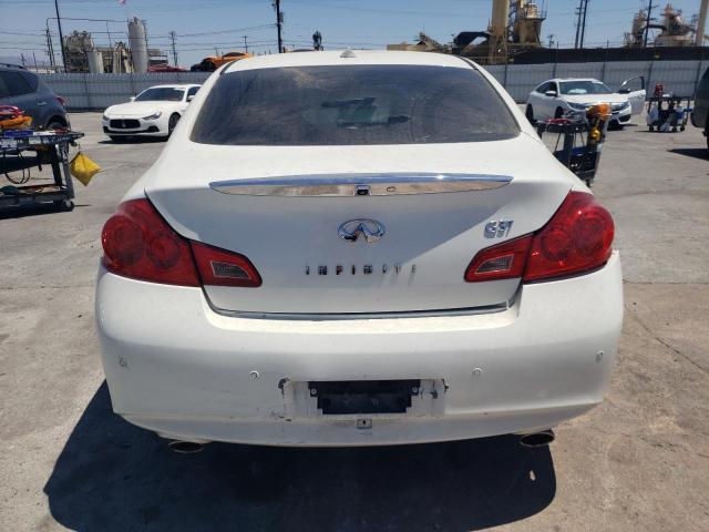 JN1CV6AP6BM507240 - 2011 INFINITI G37 BASE WHITE photo 6