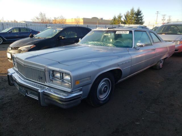 4X37Y6H461615 - 1976 BUICK LESABRE BLUE photo 2