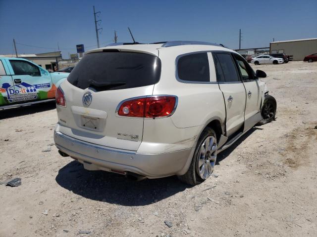 5GAKRCED1BJ262619 - 2011 BUICK ENCLAVE CXL WHITE photo 4
