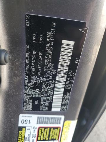 5TDDK3DCXGS135124 - 2016 TOYOTA SIENNA XLE Сұр фото 13