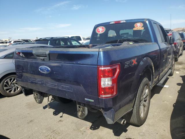 1FTEX1CP6JKF81199 - 2018 FORD F150 SUPER CAB BLUE photo 3