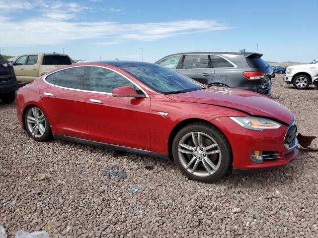 5YJSA1CP8DFP09738 - 2013 TESLA MODEL S Qırmızı foto 4