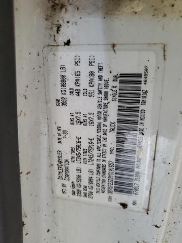 3B7KF23Z2YG101657 - 2000 DODGE RAM 2500 WHITE photo 12
