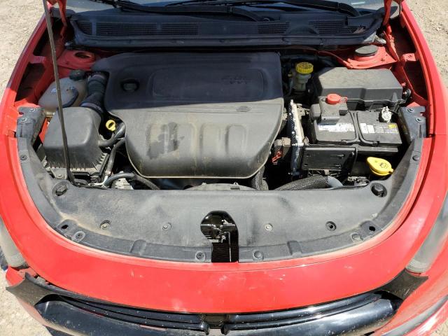 1C3CDFAA6GD712127 - 2016 DODGE DART SE RED photo 11