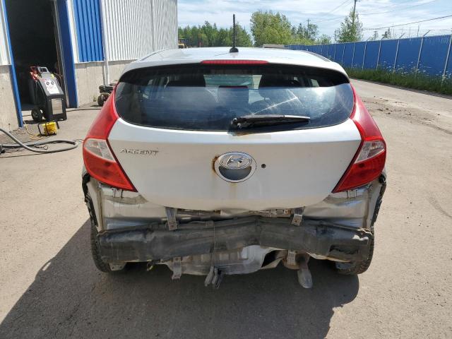 KMHCT5AE5FU220291 - 2015 HYUNDAI ACCENT GS SILVER photo 6