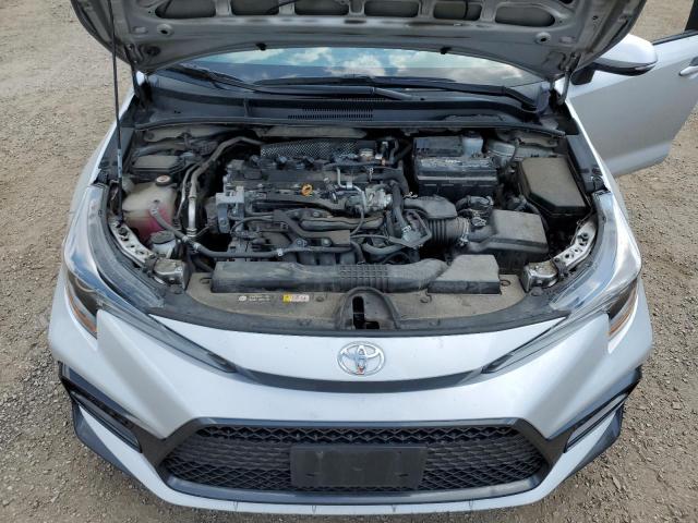 5YFB4MBE7NP126608 - 2022 TOYOTA COROLLA SE SILVER photo 11