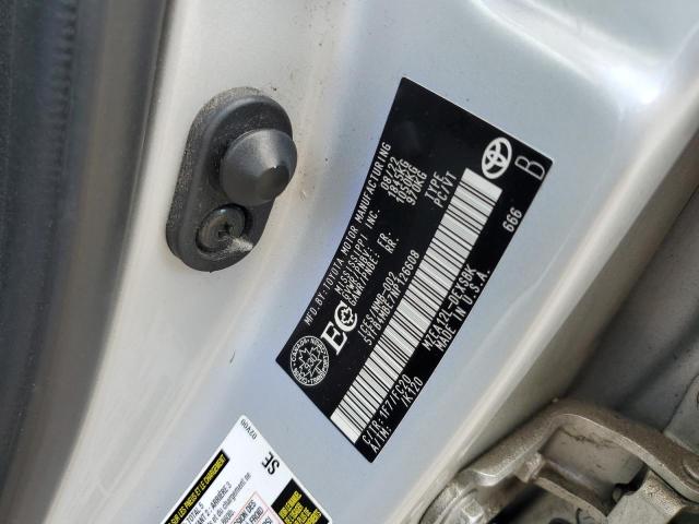 5YFB4MBE7NP126608 - 2022 TOYOTA COROLLA SE SILVER photo 12