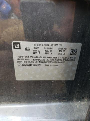 1G11C5SA7DF336559 - 2013 CHEVROLET MALIBU 1LT Boz foto 12