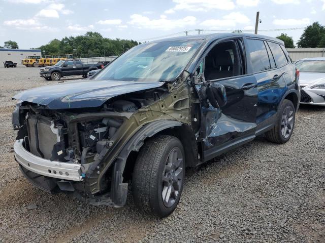 5FNYF8H58NB021882 - 2022 HONDA PASSPORT EXL أسود صورة 1