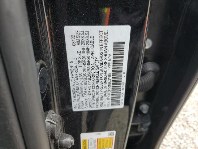 5FNYF8H58NB021882 - 2022 HONDA PASSPORT EXL أسود صورة 14