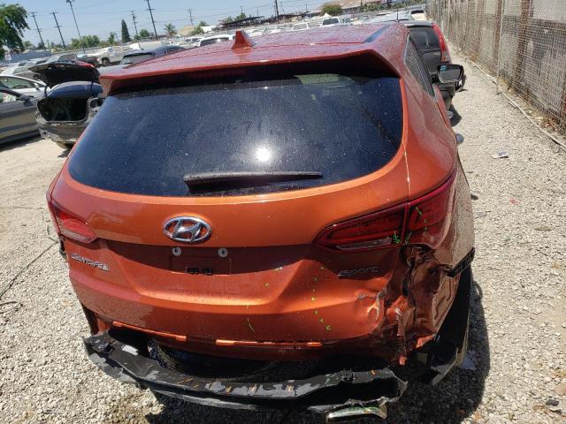 5XYZT3LB5HG449113 - 2017 HYUNDAI SANTA FE S ORANGE photo 6