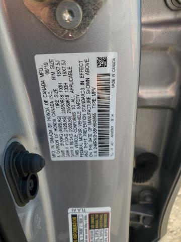 2HKRW2H58KH645955 - 2019 HONDA CR-V EX Серебристый фото 12
