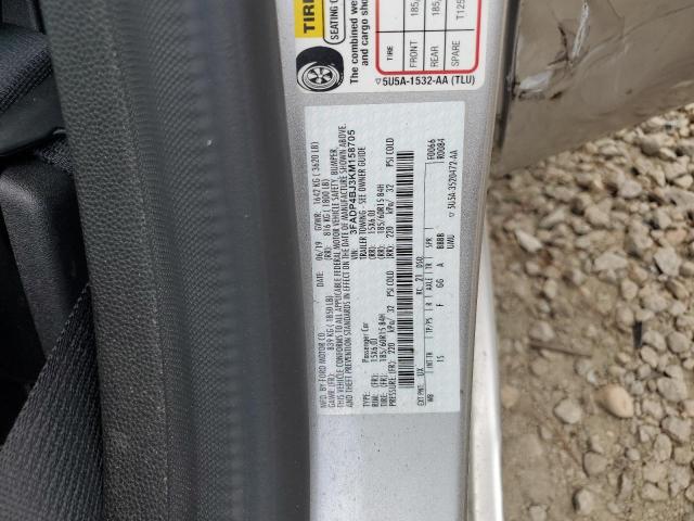 3FADP4BJ3KM158705 - 2019 FORD FIESTA SE SILVER photo 12